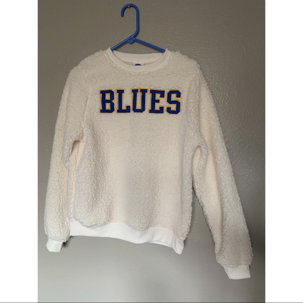 SOLD - NWOT Licensed St. Louis Blues Fuzzy Sweater